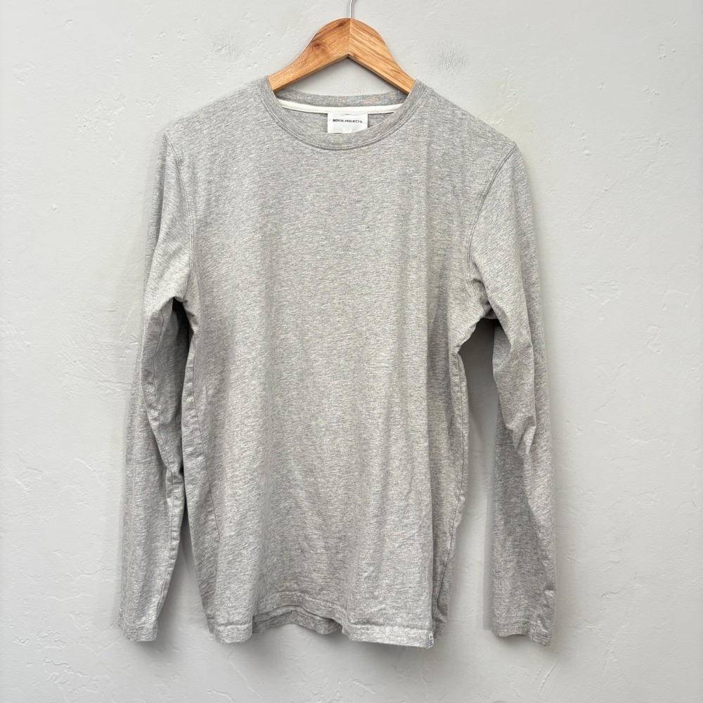 Norse Projects Shirt Men Size Large Gray Long Sleeve Pullover